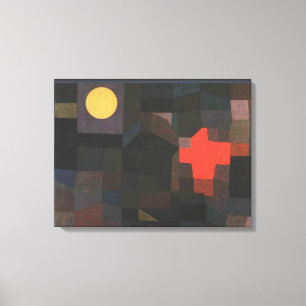 Klee - Fire, Full Moon, Canvas Print