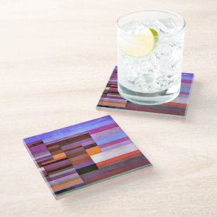 Klee - Fire in the Evening Glass Coaster
