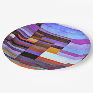 Klee - Fire in the Evening Paper Plates