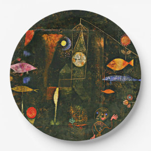 Klee - Fish Magic, famous painting, Paper Plates