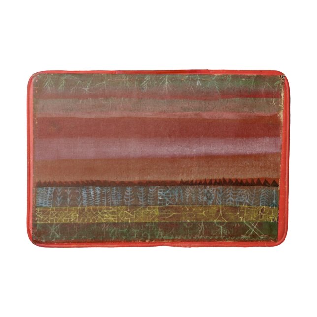 Klee - Flat Landscape, abstract art Bath Mat (Front)
