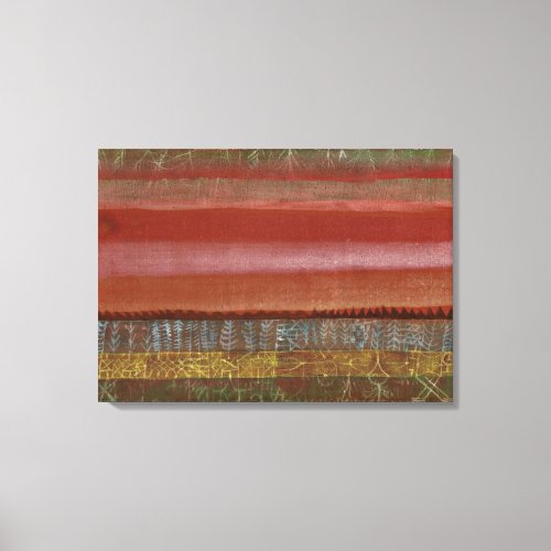 Klee _ Flat Landscape abstract art Canvas Print