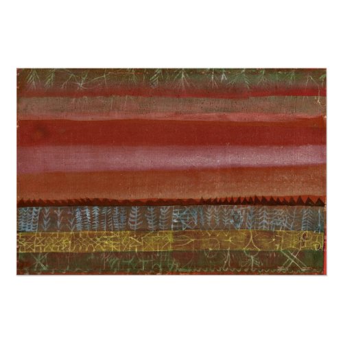 Klee _ Flat Landscape abstract art Poster