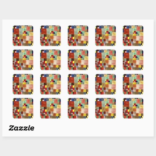 Klee - Flora on Sand Square Sticker