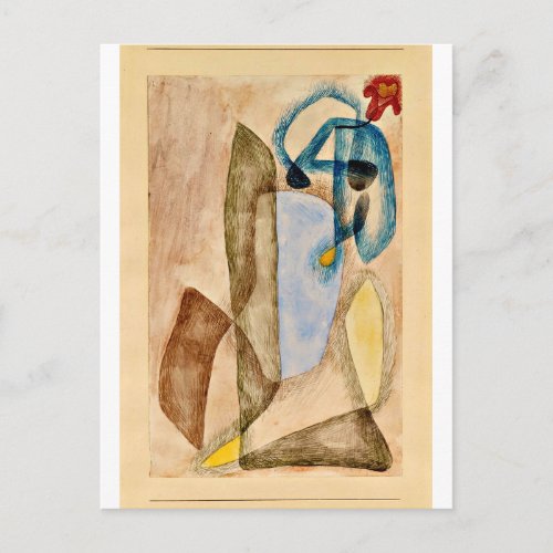 Klee _ Flower in March abstract art Postcard