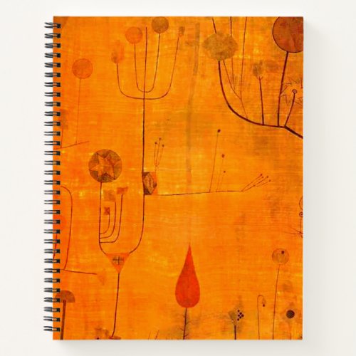 Klee _ Fruits on Red abstract art Notebook