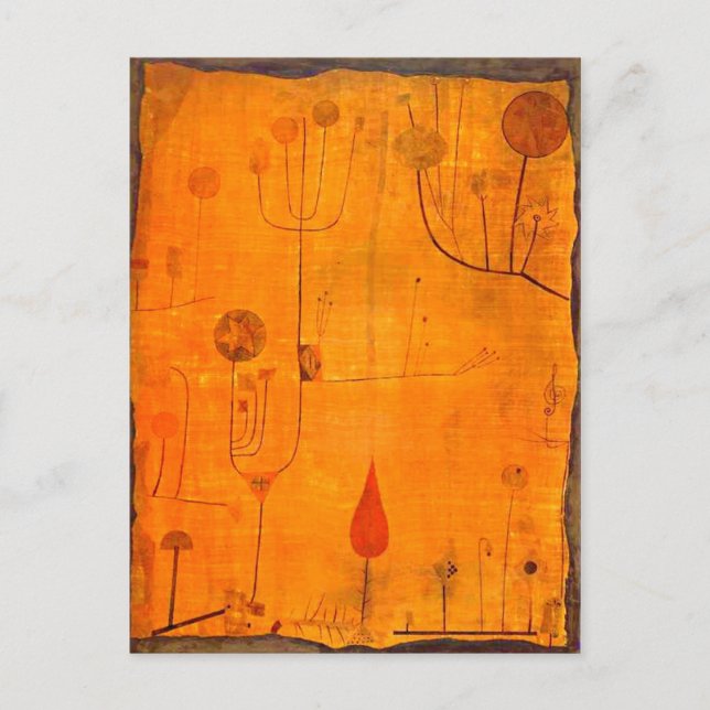 Klee - Fruits on Red Postcard (Front)