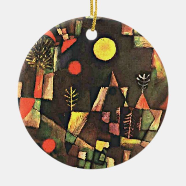 Klee - Full Moon Ceramic Ornament (Front)