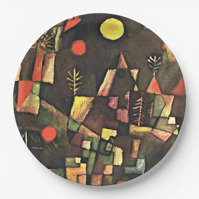 Klee - Full Moon Paper Plates (Front)