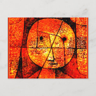 Klee - Gauze, colorful abstract artwork Postcard