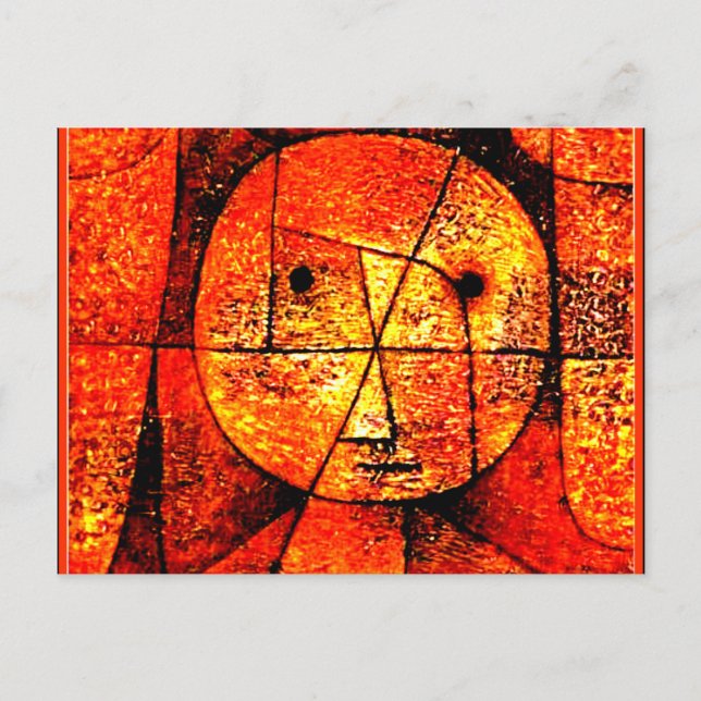 Klee - Gauze, colorful abstract artwork Postcard (Front)
