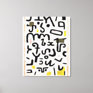 Klee - Gesetz, abstract art Canvas Print