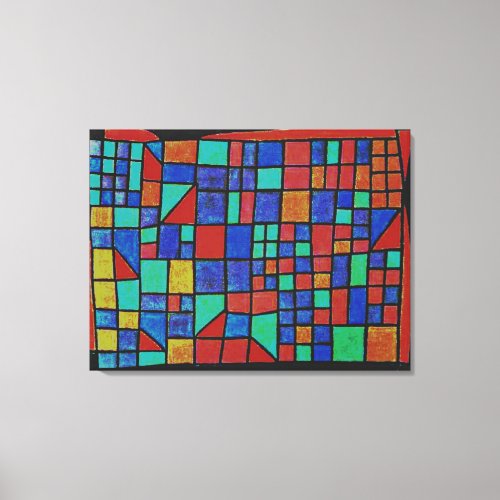 Klee _ Glass Facade Canvas Print