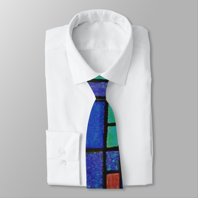 Klee - Glass Facade Neck Tie (Tied)