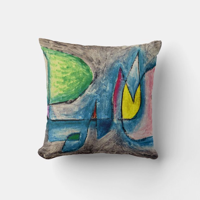 Klee - Group of Trees Throw Pillow (Front)