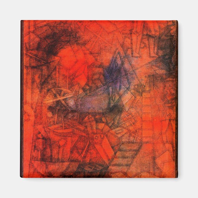 Klee - Groynes, colorful artwork, Magnet (Front)
