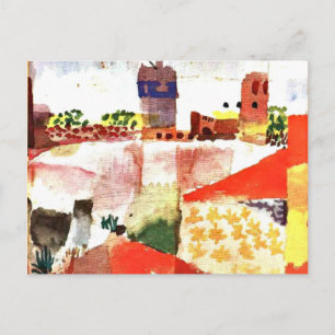 Klee - Hammamet with Mosque Postcard