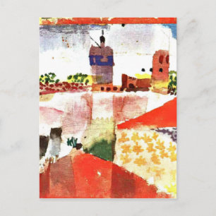 Klee - Hammamet with Mosque Postcard