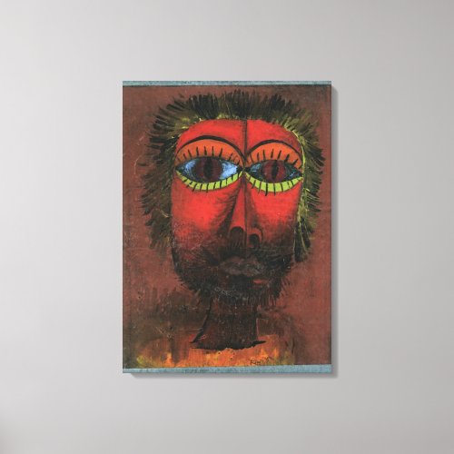 Klee _ Head of a Robber Canvas Print