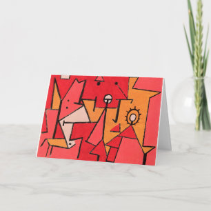 Klee - Heat, colorful painting, Card