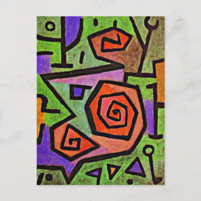 Klee - Heroic Roses, Postcard (Front)