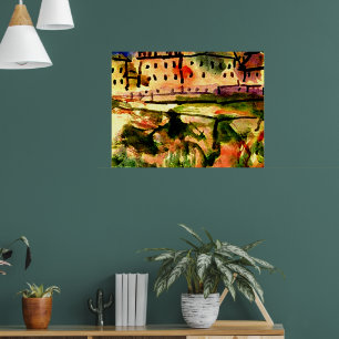 Klee - Houses Near the Gravel Pit, Poster