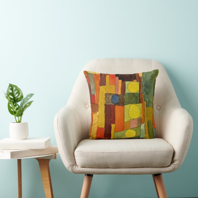 Klee - In the Style of Kairouan Throw Pillow (Chair)