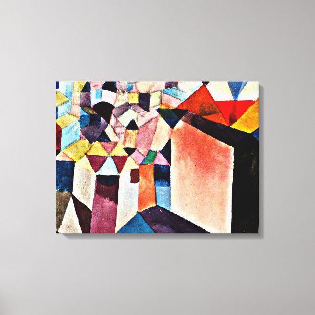 Klee - Insight into a City, Canvas Print (Front)