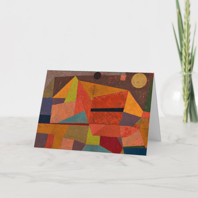 Klee - Joyful Mountain Landscape Card (Front)