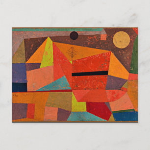 Klee - Joyful Mountain Landscape Postcard