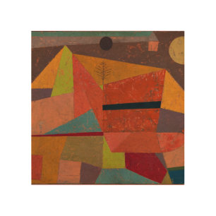 Klee - Joyful Mountain Landscape Wood Wall Art