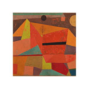 Klee - Joyful Mountain Landscape Wood Wall Art