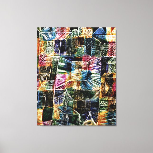 Klee - Kiosk Architecture Canvas Print (Front)