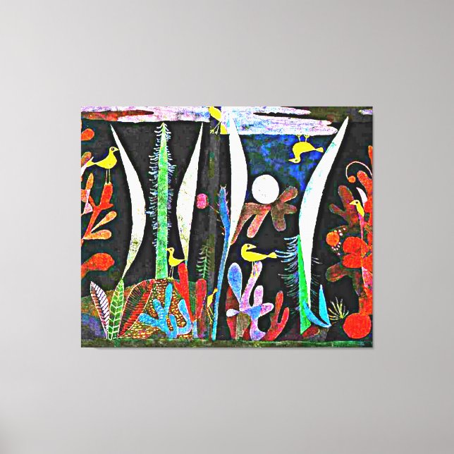 Klee - Landscape with Yellow Birds Canvas Print (Front)