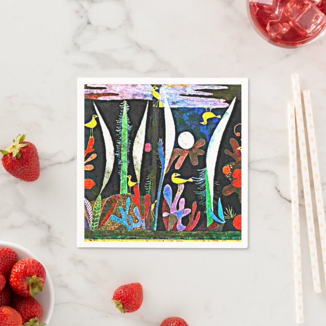 Klee - Landscape with Yellow Birds Napkins (Insitu)