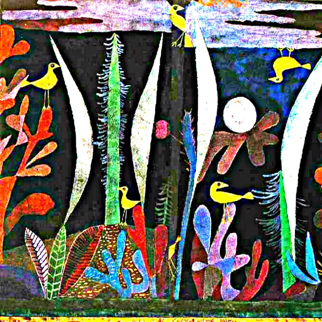 Klee - Landscape with Yellow Birds Postcard (Creator Uploaded)