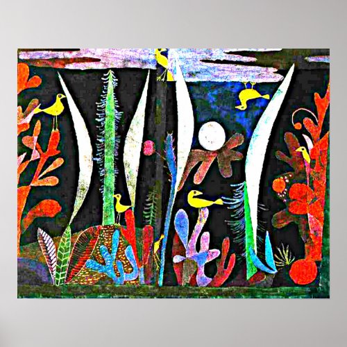 Klee _ Landscape with Yellow Birds Poster