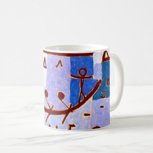 Klee - Legend of the Nile, popular abstract art Coffee Mug (Front Right)