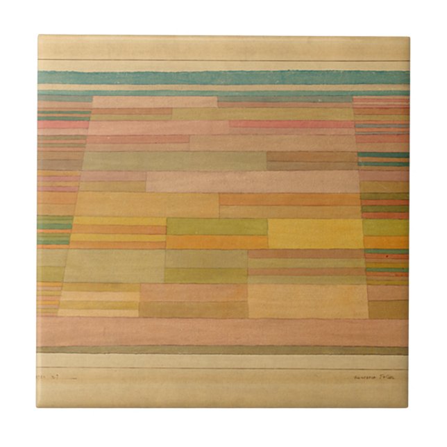 Klee - Measured Fields Ceramic Tile (Front)