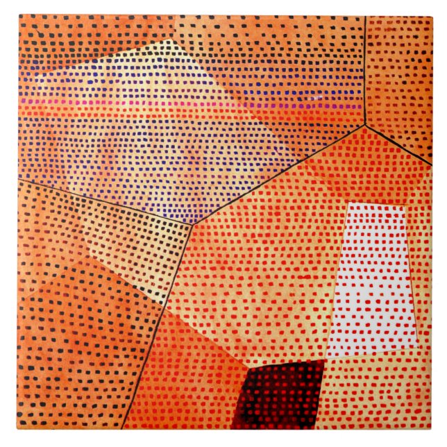 Klee - Model 106, Polyphony in Color. Ceramic Tile (Front)