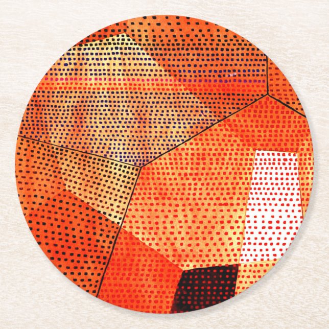 Klee - Model 106, Polyphony in Color Round Paper Coaster (Front)