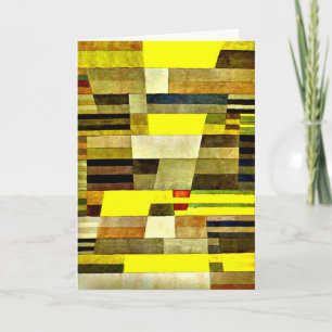 Klee - Monument, colorful abstract artwork Card