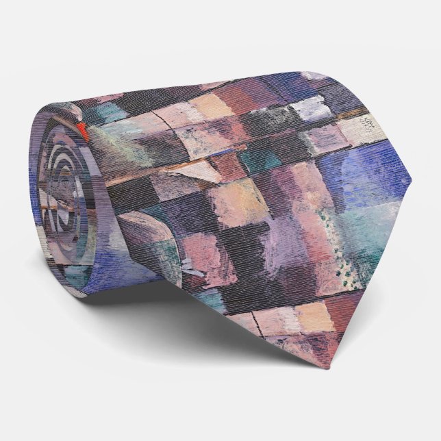 Klee Mosaic – Soft Geometry Neck Tie (Rolled)