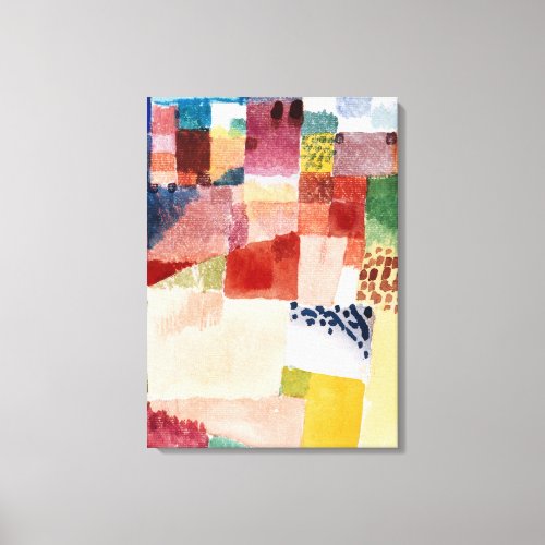 Klee _ Motif from Hammamet Canvas Print