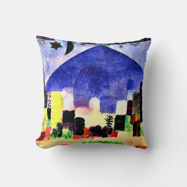 Klee - Mount Niesen Throw Pillow (Front)