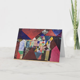 Klee - Municipal Jewel, 1917 watercolor Card