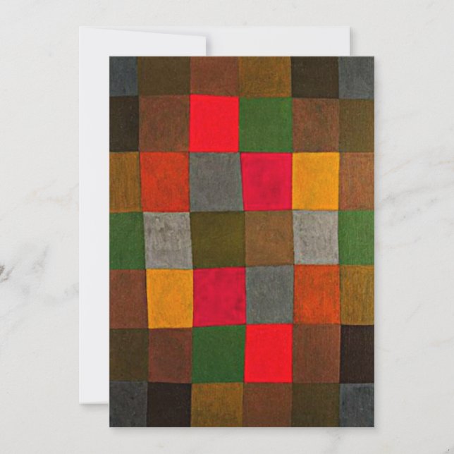 Klee - New Harmony, colorful geometric design Card (Front)
