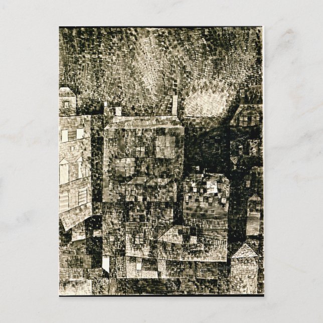 Klee - Night Impression of a Southern Town Postcard (Front)