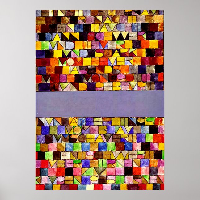 Klee - Once Emerged from the Gray of Night Poster (Front)