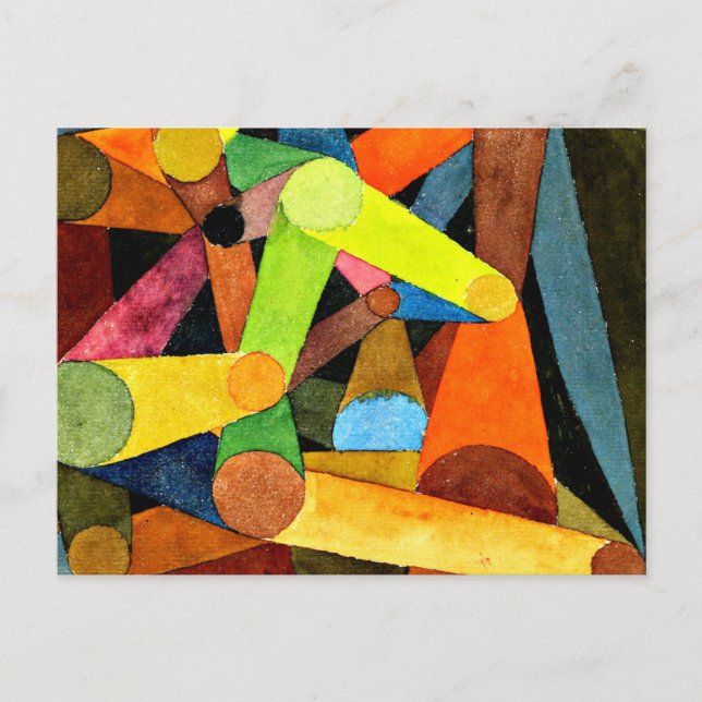 Klee - Opened Mountain watercolor Postcard (Front)